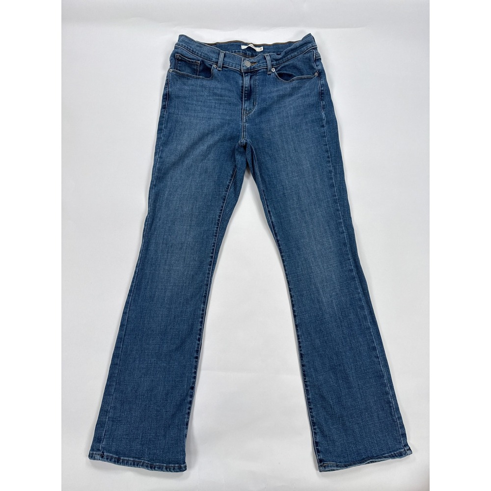 Levis Womens Jeans 8 Blue Classic Bootcut Mid Rise Stretch Casual Minimalist